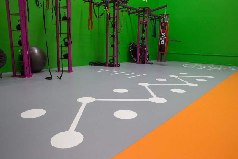 潔福健身房pvc運(yùn)動(dòng)地板